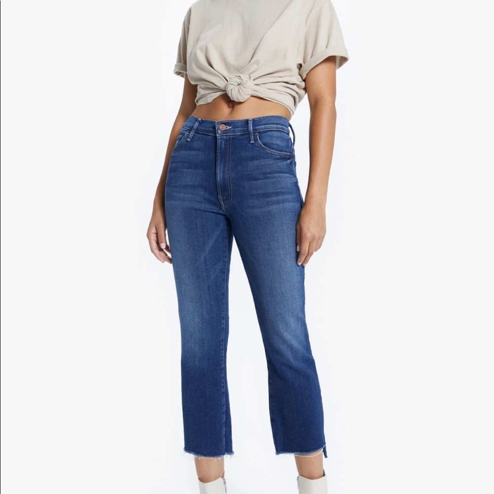 MOTHER DENIM Insider Crop Step Fray 26